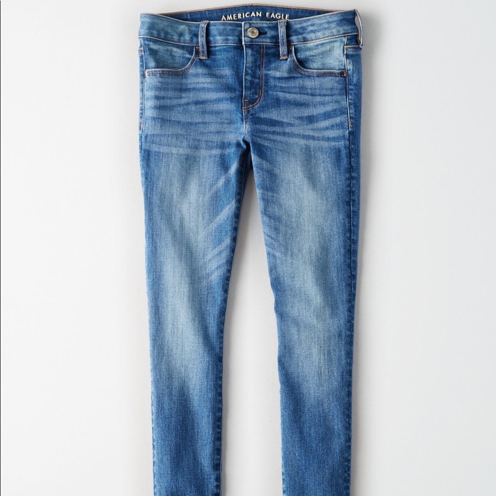 American Eagle Starburst blue jeggings